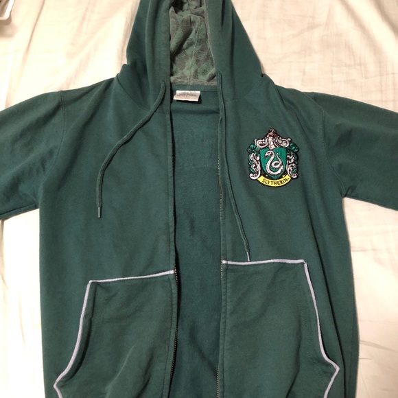 Harry Potter Zip-up Hoodie Slytherine - Picture 2 of 4